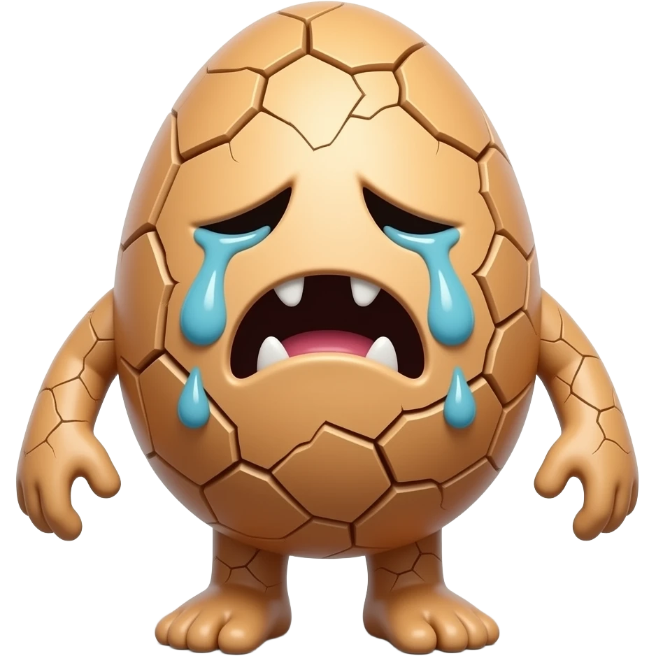 egg fiend evil criying monster emoji