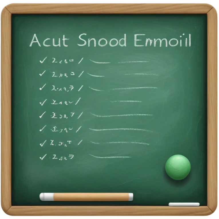 blackboard with chalk emoji
