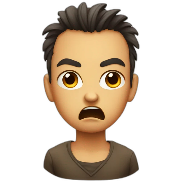 Cute angry emoji
