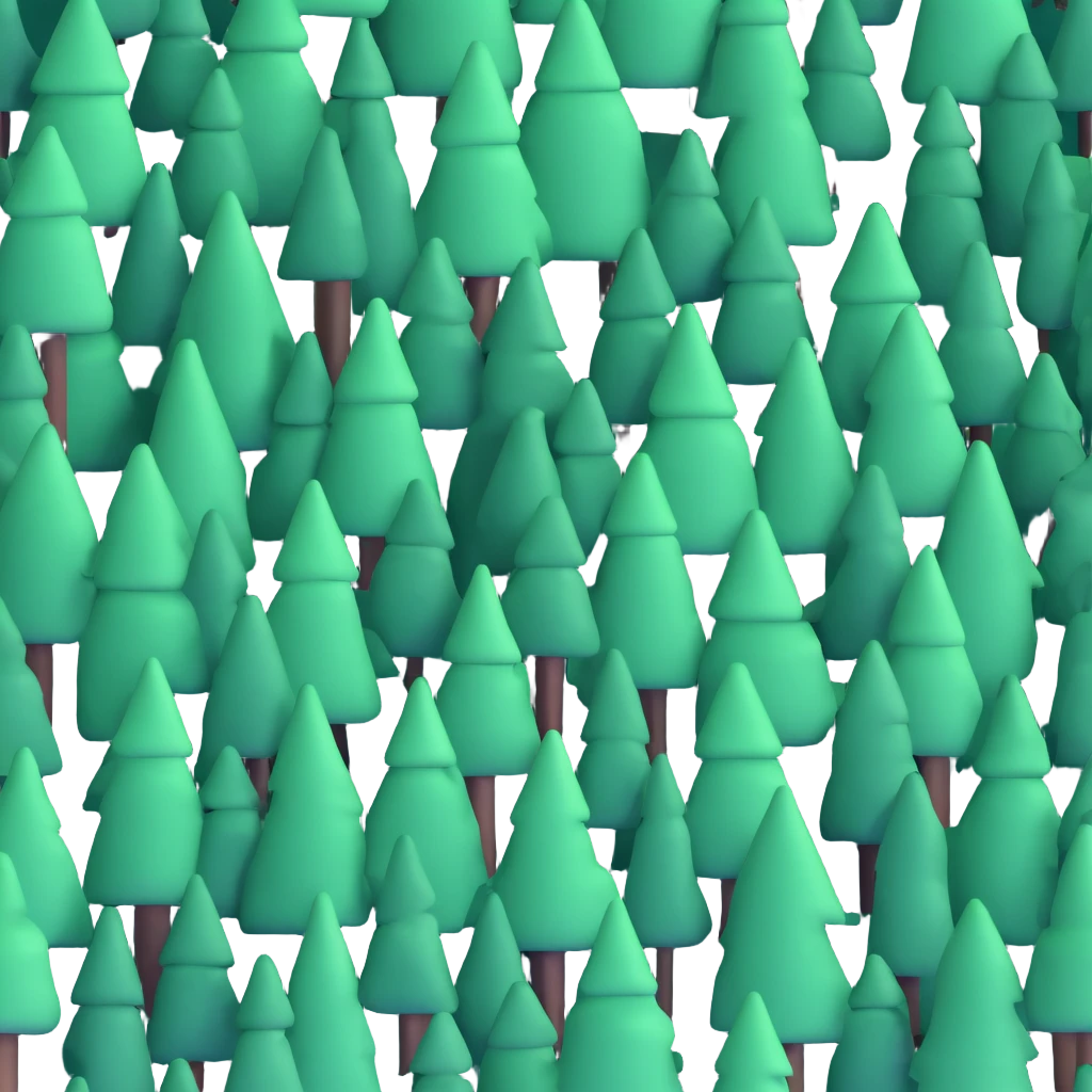 dense forest with tall trees emoji