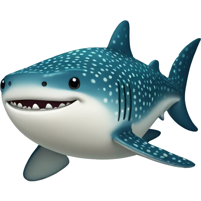 cute whale shark emoji