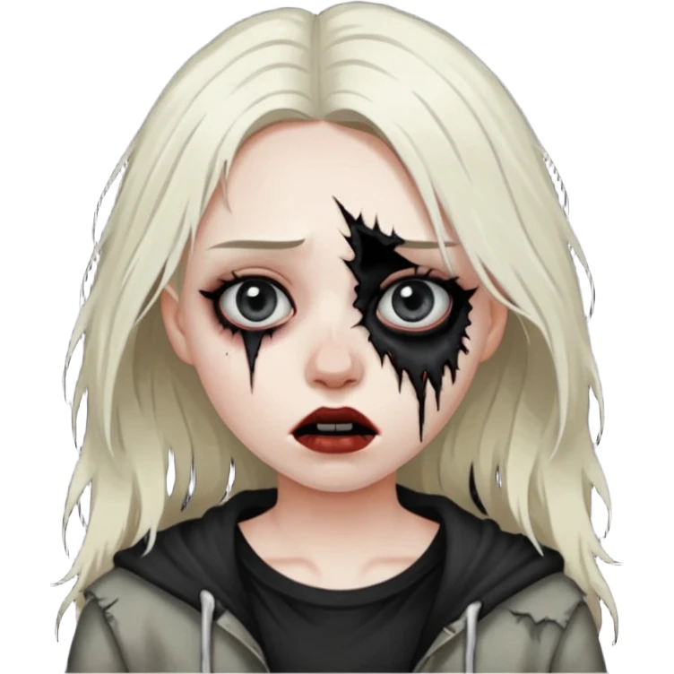 crie uma mulher, vibe total terror emoji