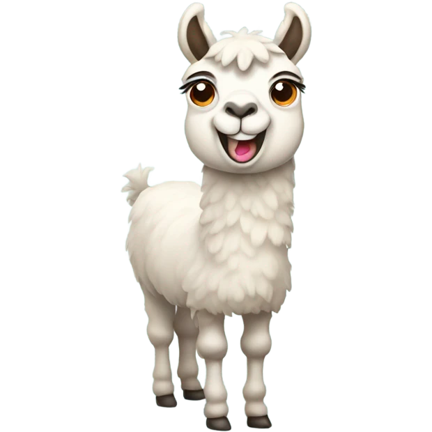 smiled lama emoji
