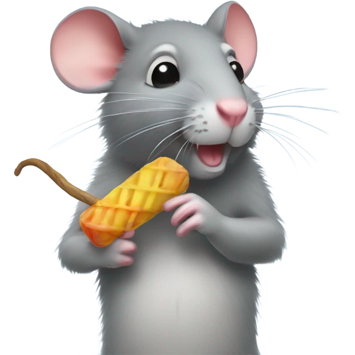 rat eating icy pole emoji