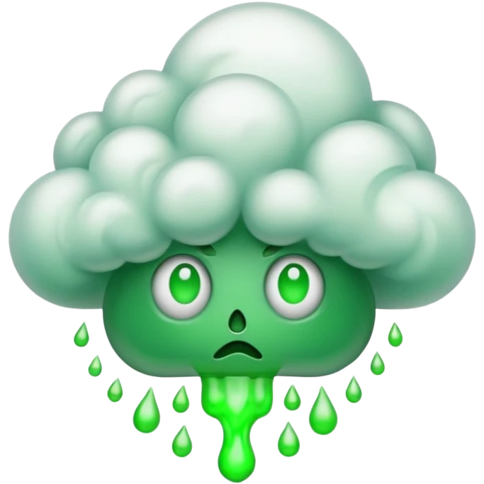 poisonous gas, isometric emoji