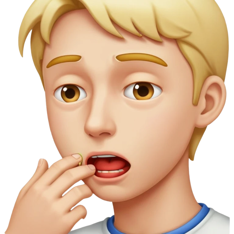 Person choking themselves emoji