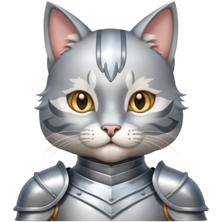 cat knight portrait emoji
