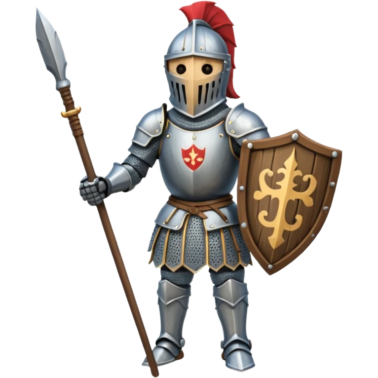 wooden knight spear emoji