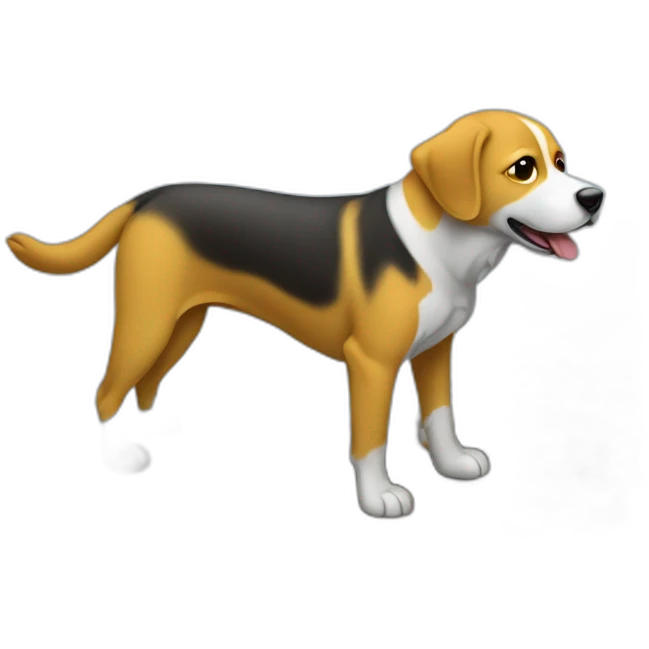 A dog at the war in Ukraine emoji