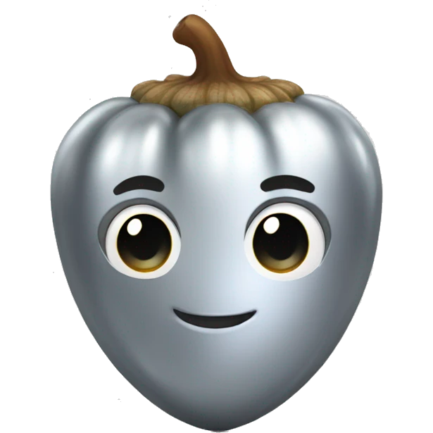 SINGLE, shiny silver acorn emoji
