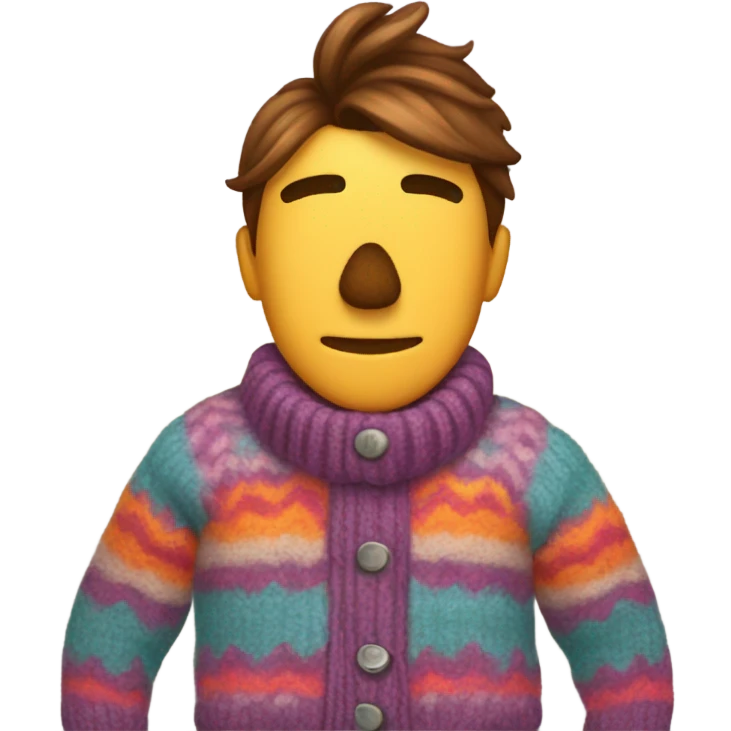 Pogo with a wool sweater emoji