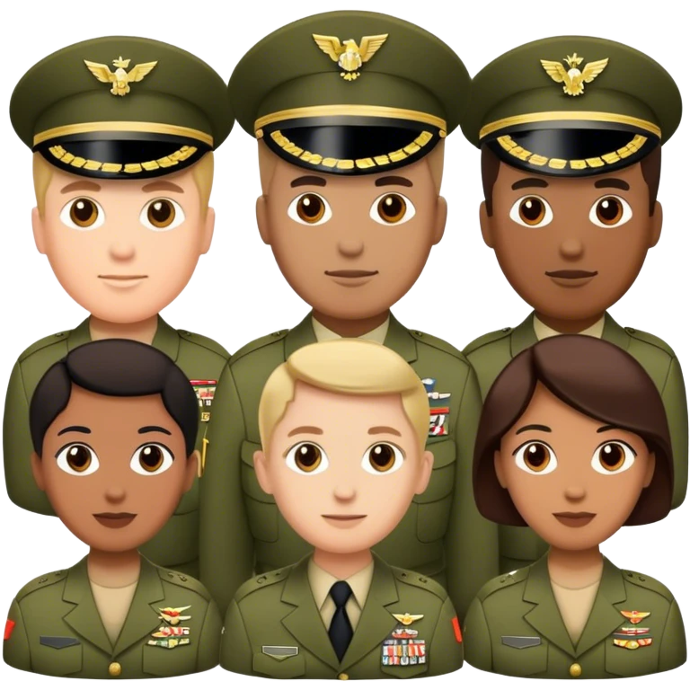 Military leaders  emoji