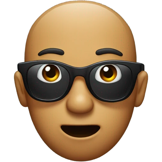 Combine these emojis 😳🕶️🤏🏼 emoji
