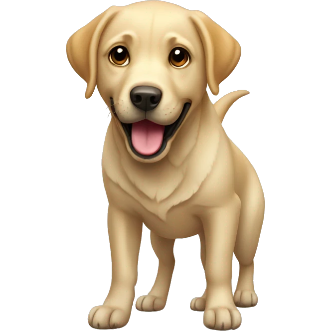 Labrador playing  emoji