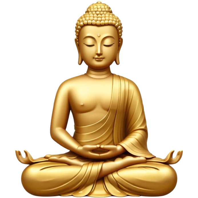 sillouette of buddha sitting meditating  emoji