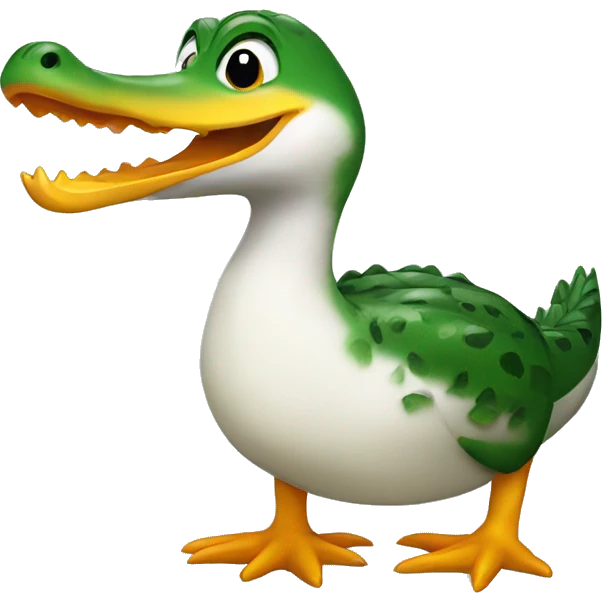 crocodile duck emoji