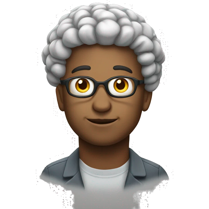 Smart brain people emoji