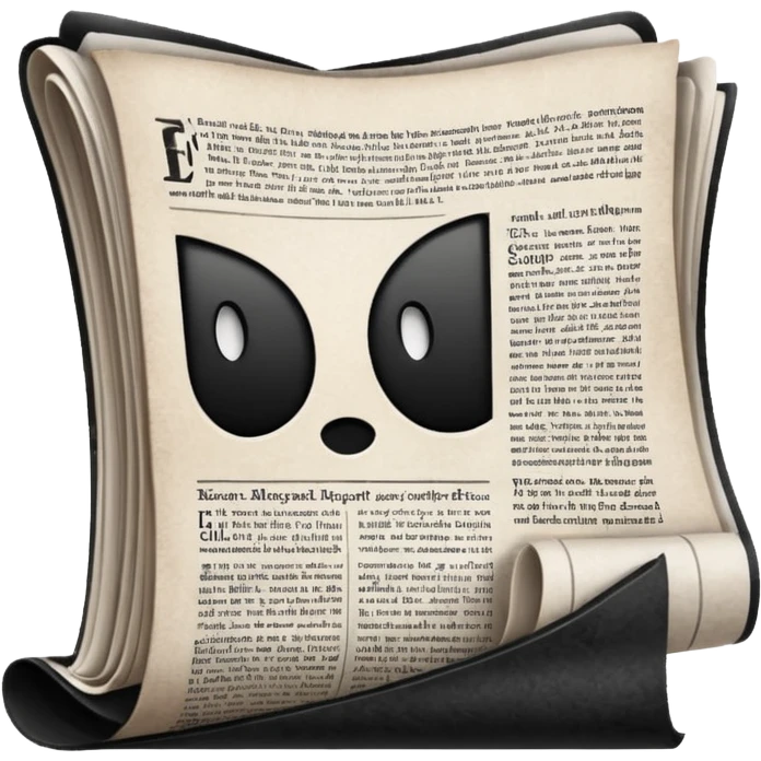 all-black newspaper even pages emoji