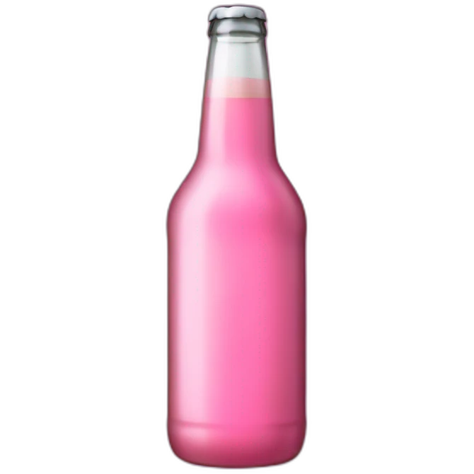 Pink Bottle beer emoji