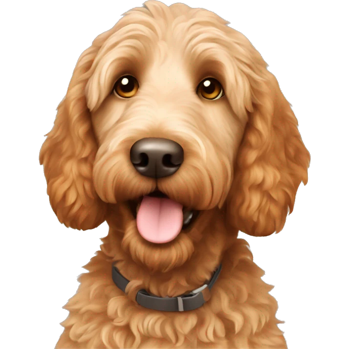 Ginger labradoodle emoji