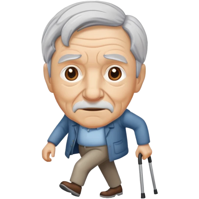 Old man walking emoji