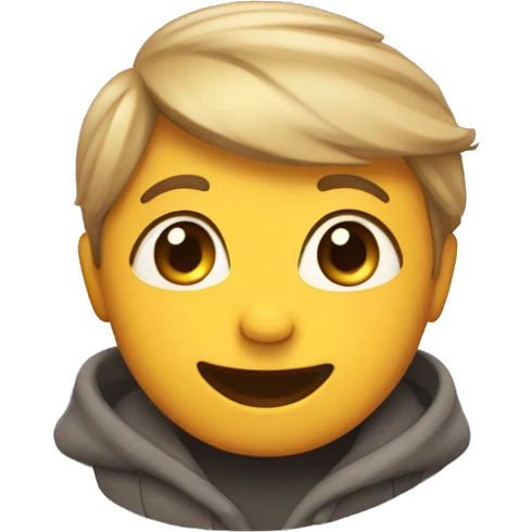 Happy but shy emoji