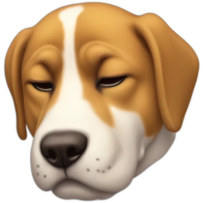 Tow-dog-sleep emoji