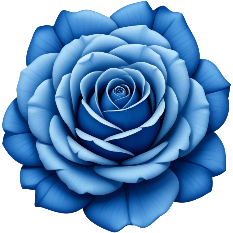 A blue rose emoji
