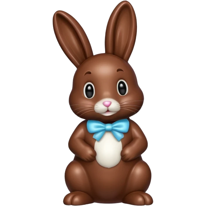 chocolate easter bunny emoji