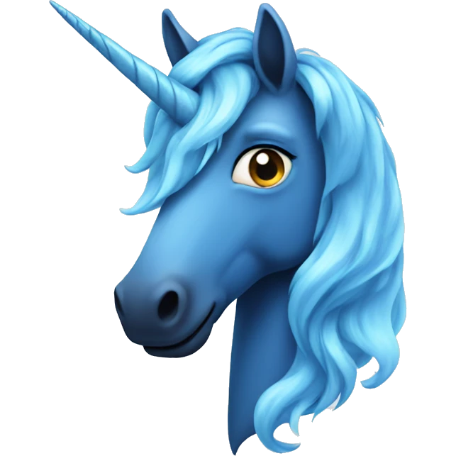 blue unicorn  emoji