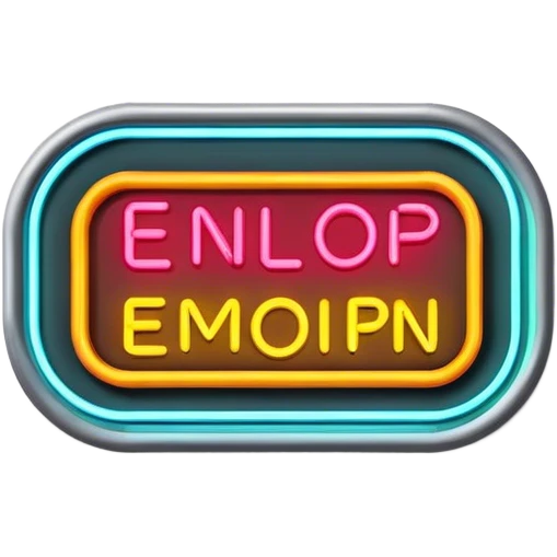 Neon signboard emoji