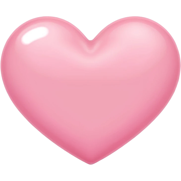 Baby pink heart emoji
