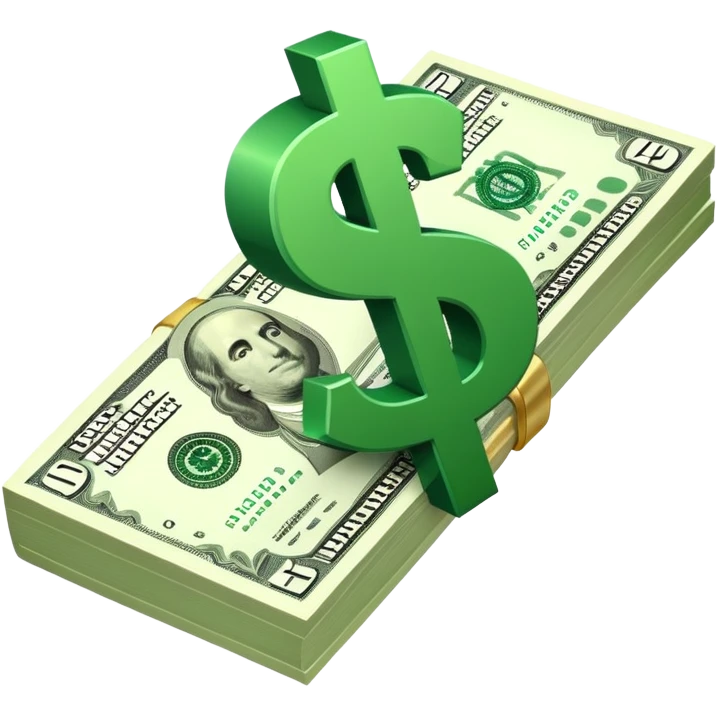 money leverage financial multiplier with dollar sign emoji