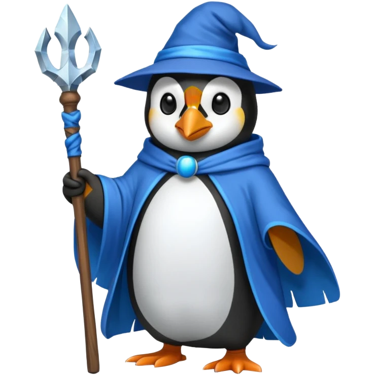 Penguin Wizard emoji
