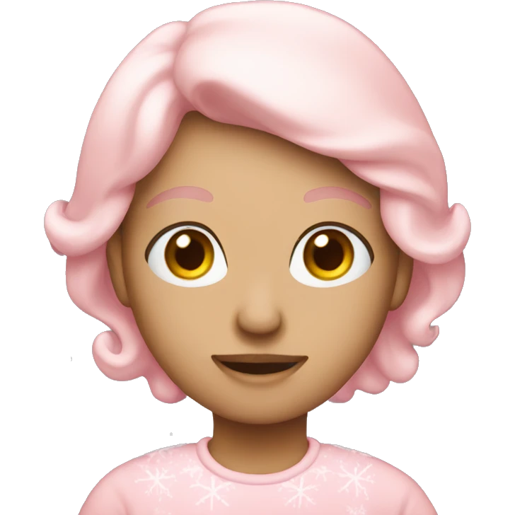 light pink christmas emoji