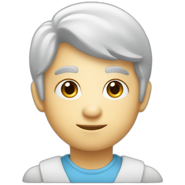 Rond bleu claire avec une confirmation à l’intérieur  emoji