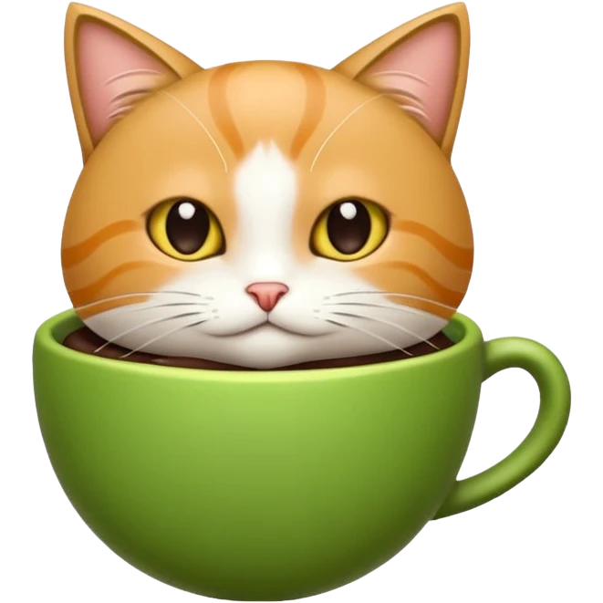 Dans eden kahverengi tüylü ve gözlü bir kedi emoji