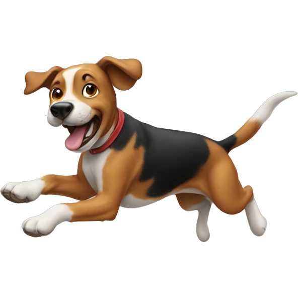 jumping dog emoji