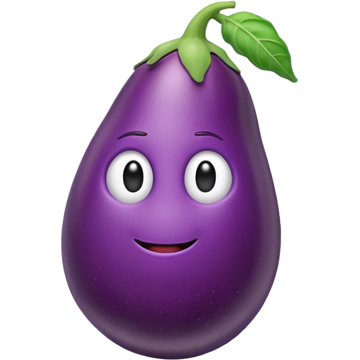 Among us character with a eggplant emoji