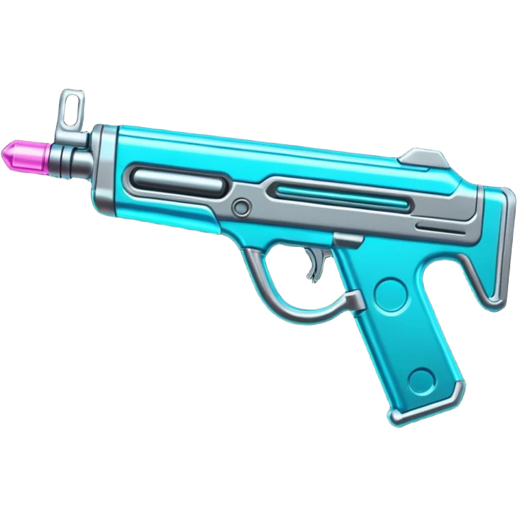A cool neon rifle emoji
