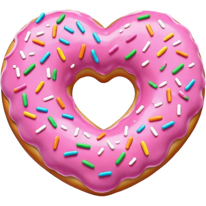 donut themed heart emoji
