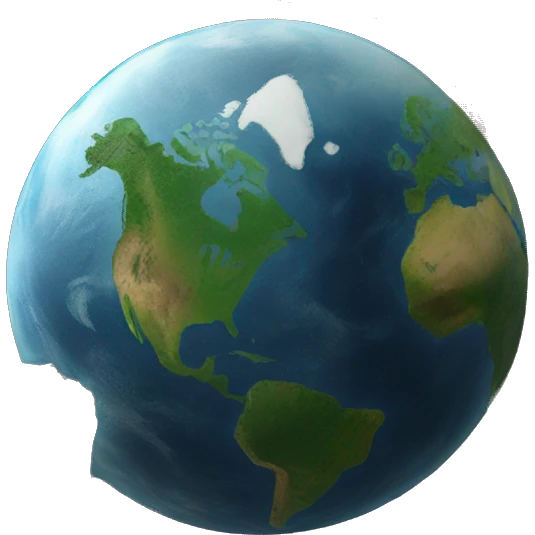 EARTH broken in two  emoji