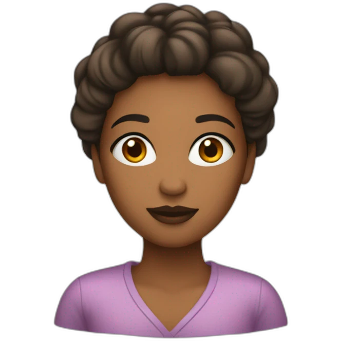 Femme ,trop maquillée emoji
