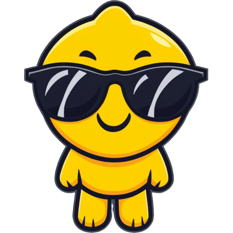 smiling face with star-shaped sunglasses, funky and bold like Bootsy Collins emoji