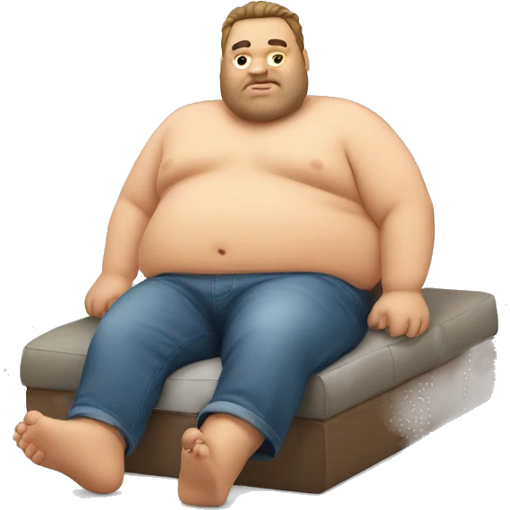 Fatguy laying emoji