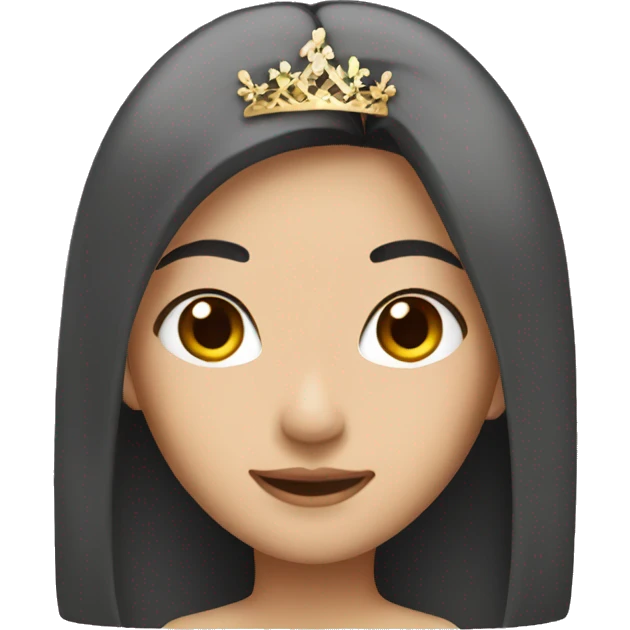 asian straight hair princess emoji