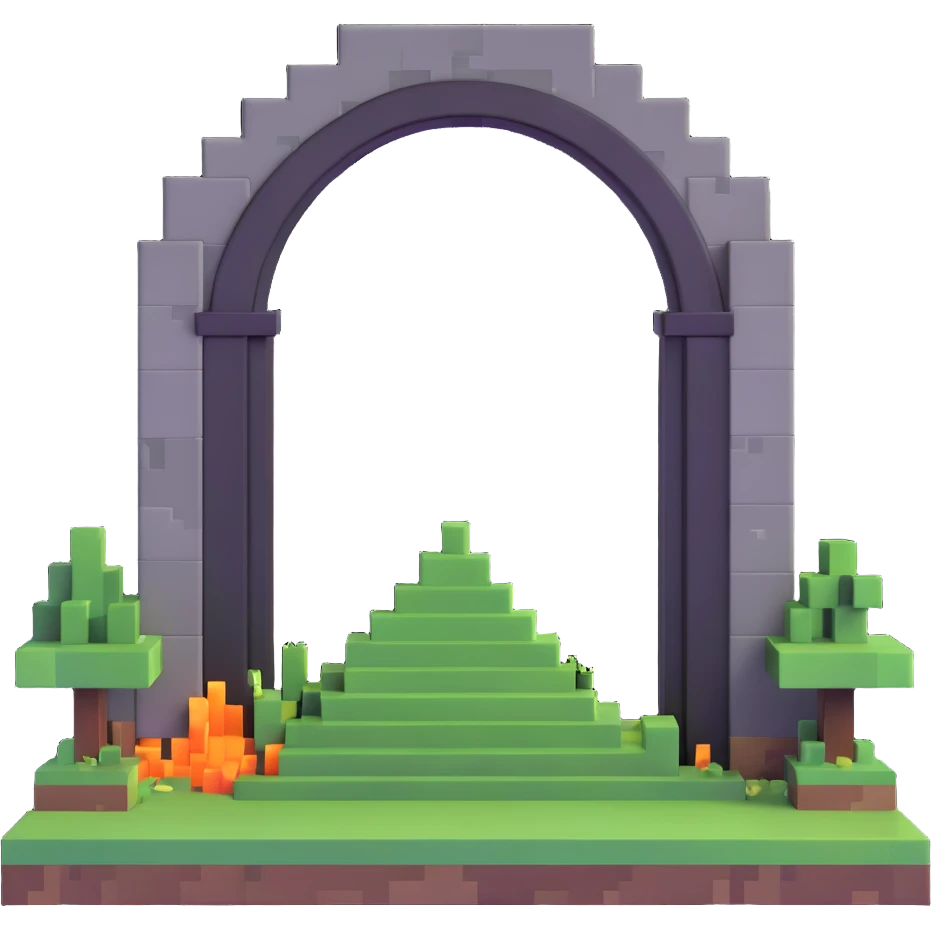 Minecraft End portal emoji