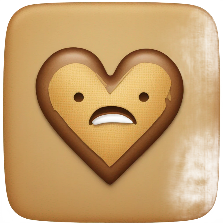 brown heart with a band aid emoji