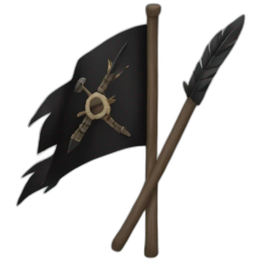 black flag "apache" emoji