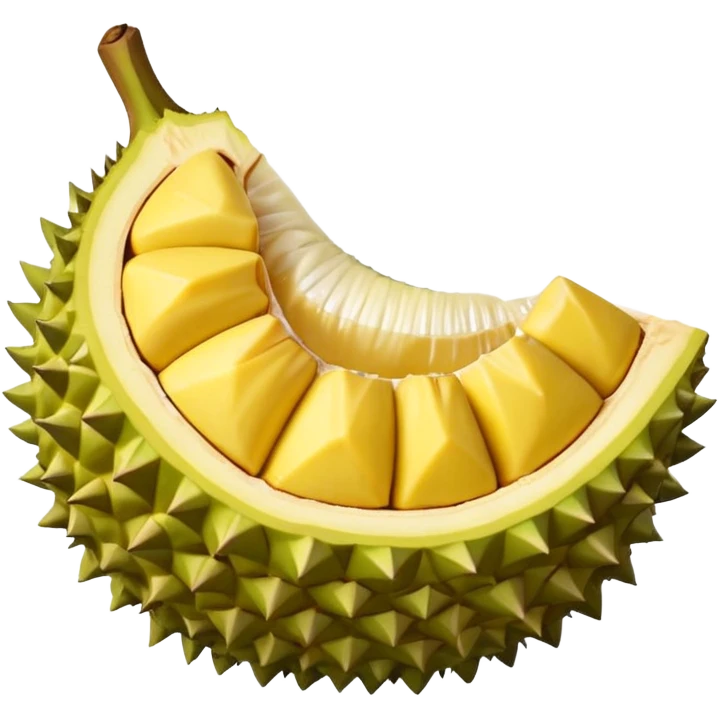 durian cut open showing interior emoji emoji